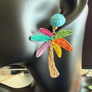 (NEW) Colorful Palm Tree Earrings